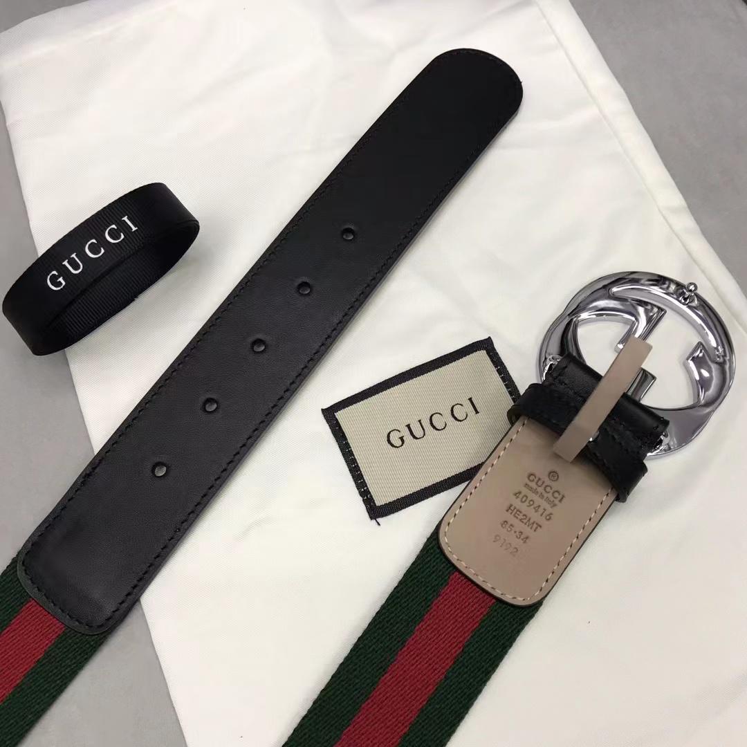 Gucci Web Belt With G Buckle - EUR FASHION