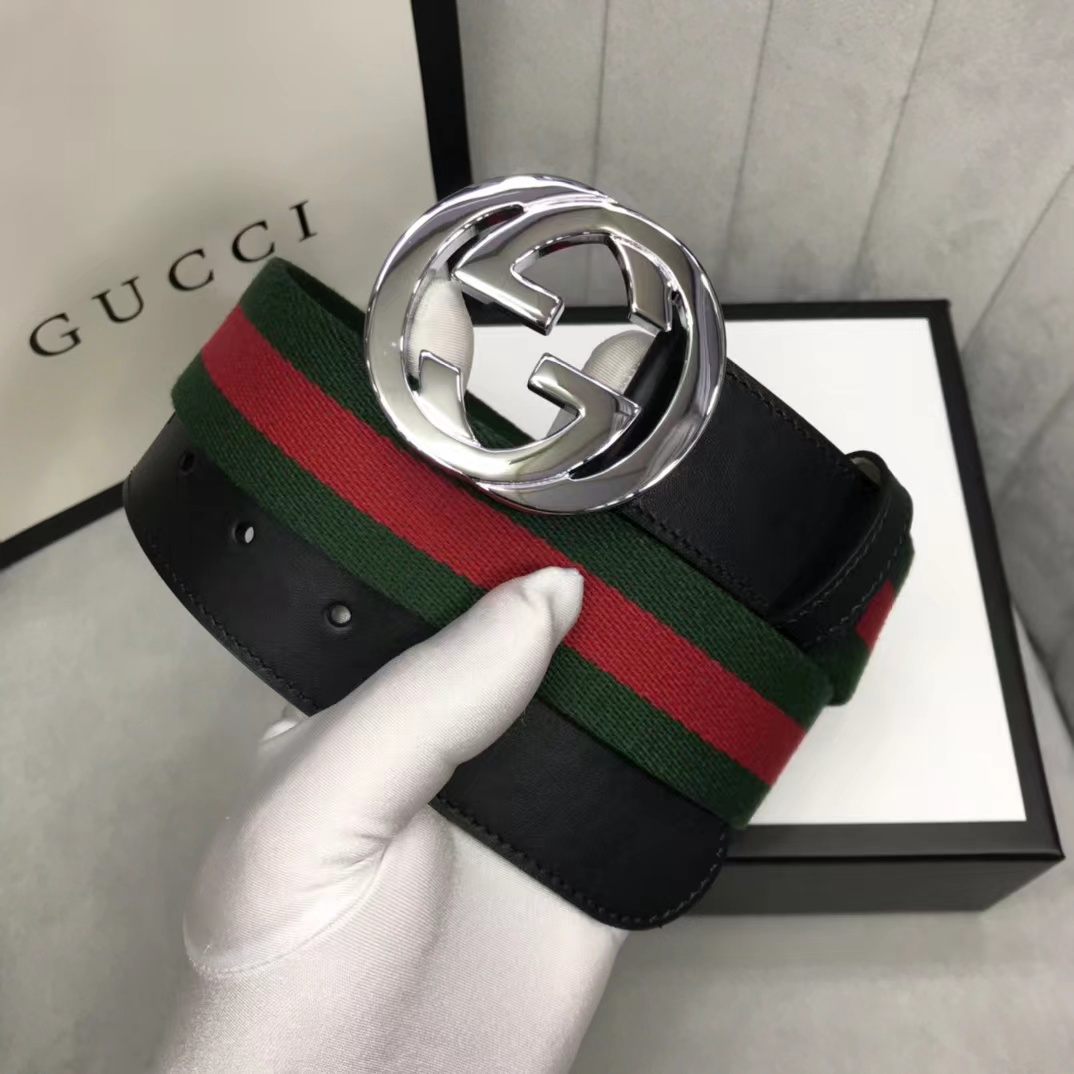 Gucci Web Belt With G Buckle - EUR FASHION