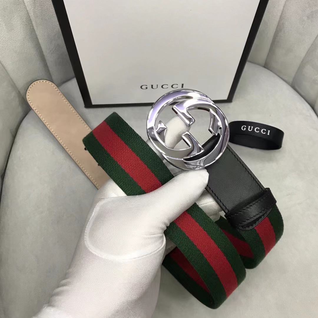 Gucci Web Belt With G Buckle - EUR FASHION