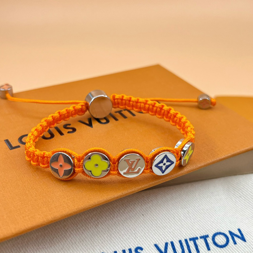 Louis Vuitton Monogram Colors Braided Bracelet   M1087A - EUR FASHION