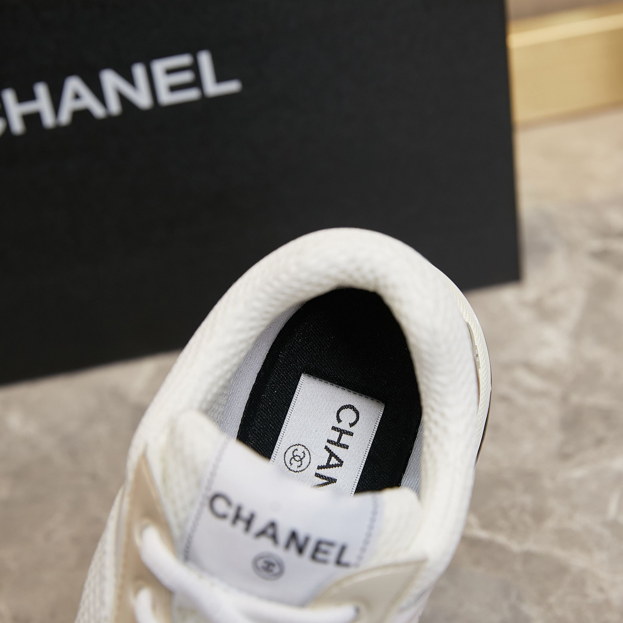 Chanel Fabric & Laminated Sneakers - EUR FASHION