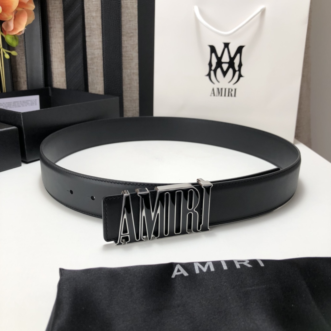 Amiri Enamel Buckle Belt - EUR FASHION