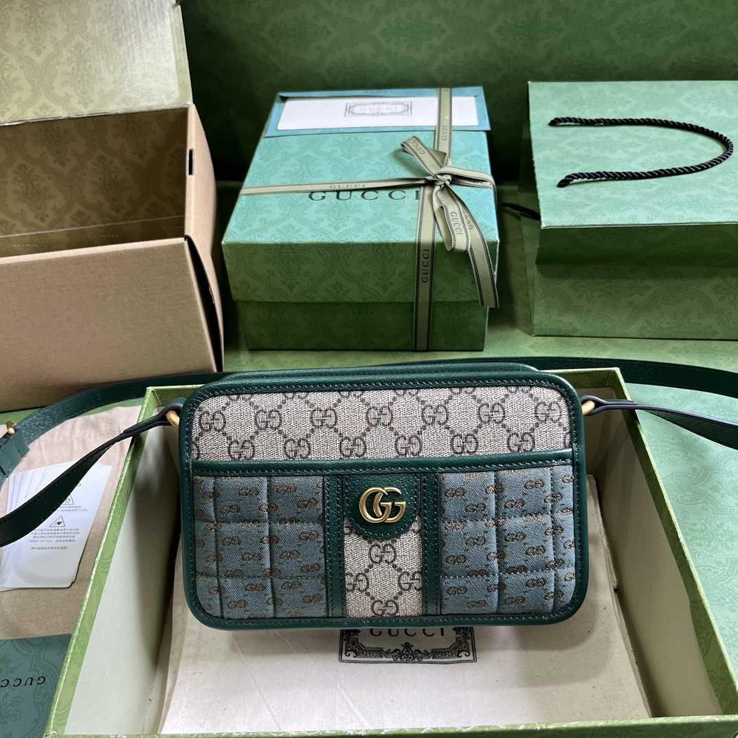 Gucci Mini GG Canvas Mini Shoulder Bag (21.5x 14x 7cm) - EUR FASHION