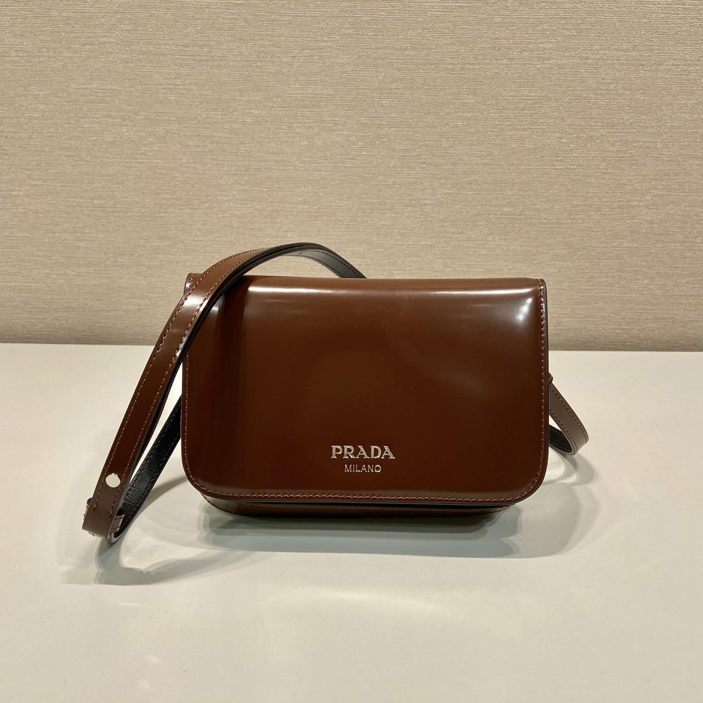 Prada Brushed Leather Mini-bag With Shoulder Strap - EUR FASHION