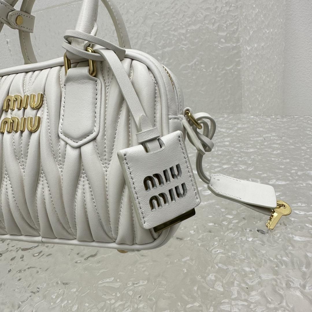 Miu Miu Matelassé Nappa Leather Top-handle Bag - EUR FASHION