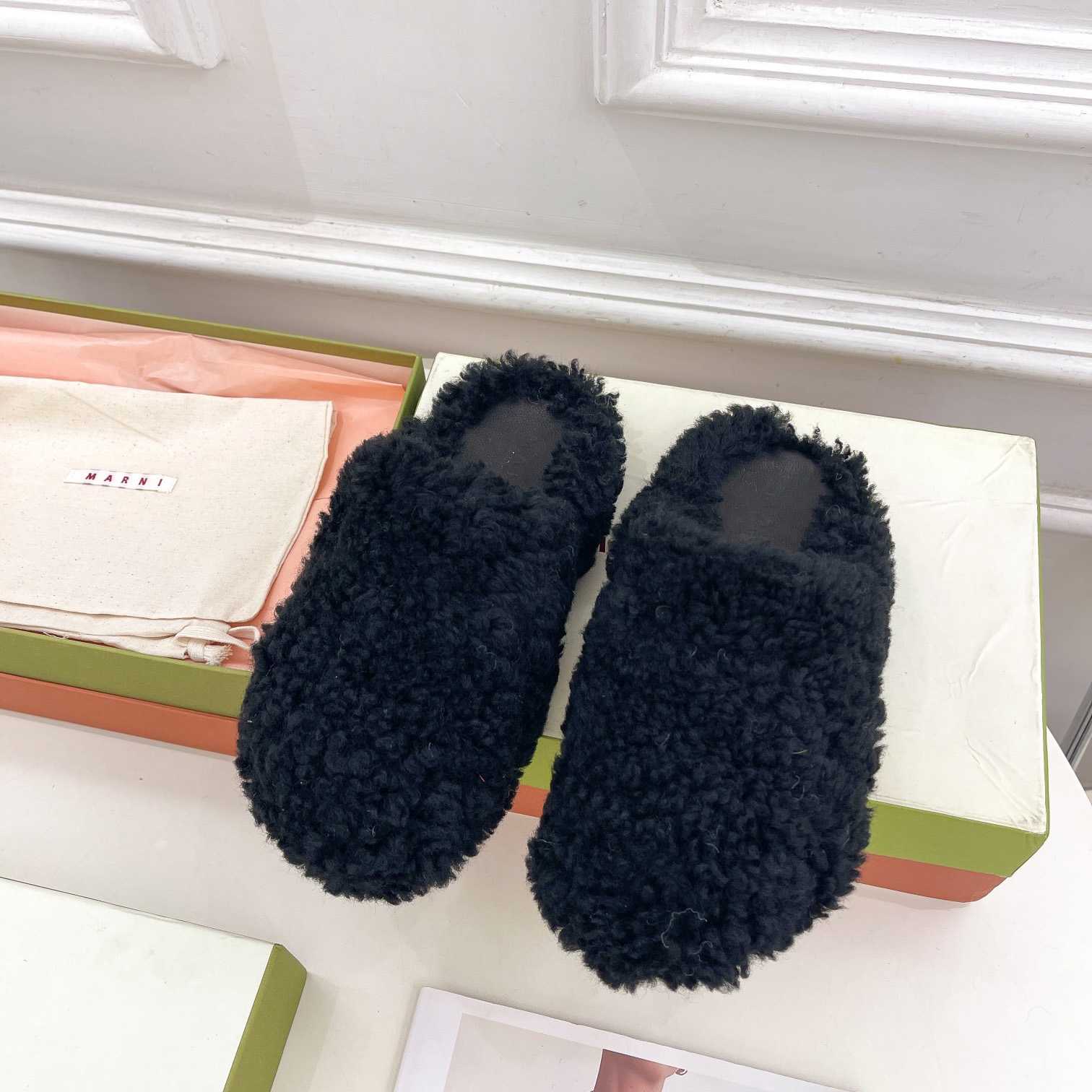 Marni Textured Slip-on Mules  - EUR FASHION