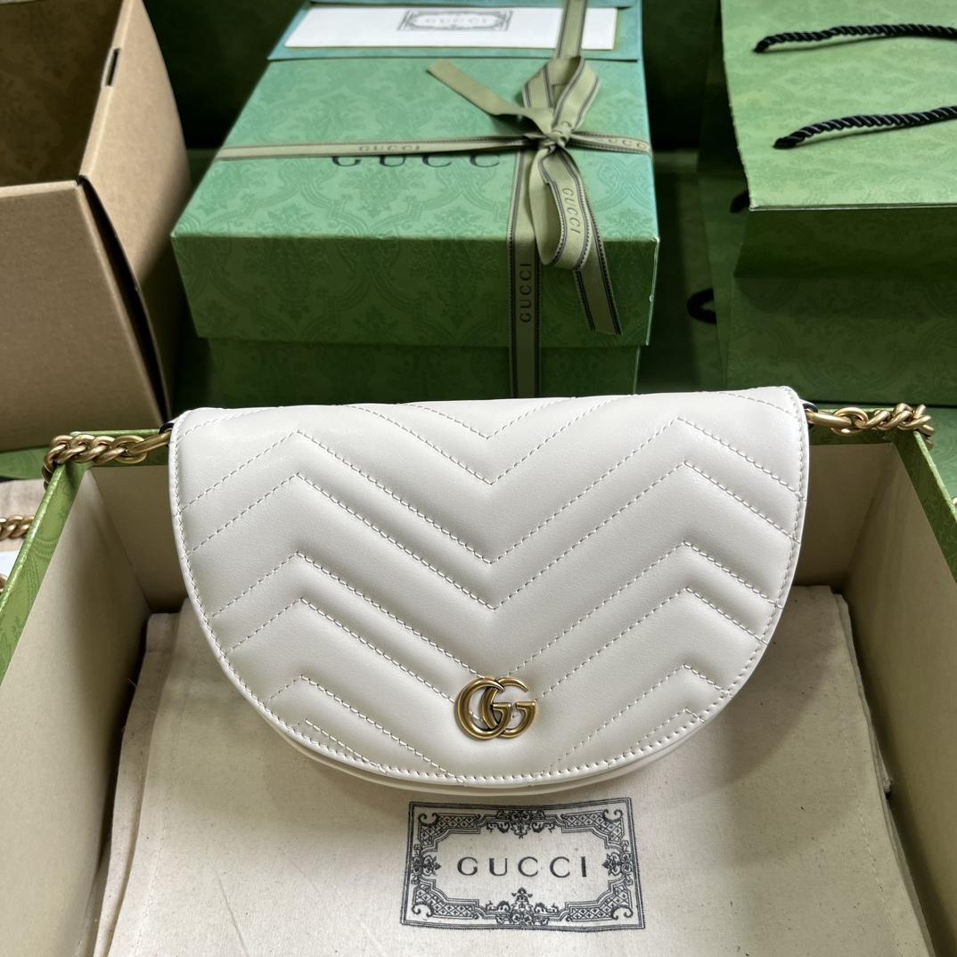 Gucci GG Marmont Matelasse Chain Mini Bag (20x 14.5x 4cm) - EUR FASHION