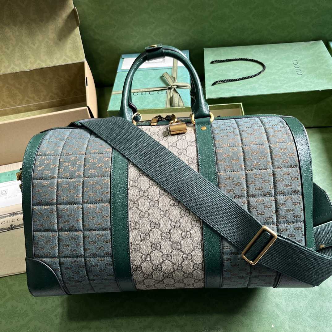 Gucci Mini GG Canvas Small Duffle Bag (44x 28.5x 24.5cm) - EUR FASHION