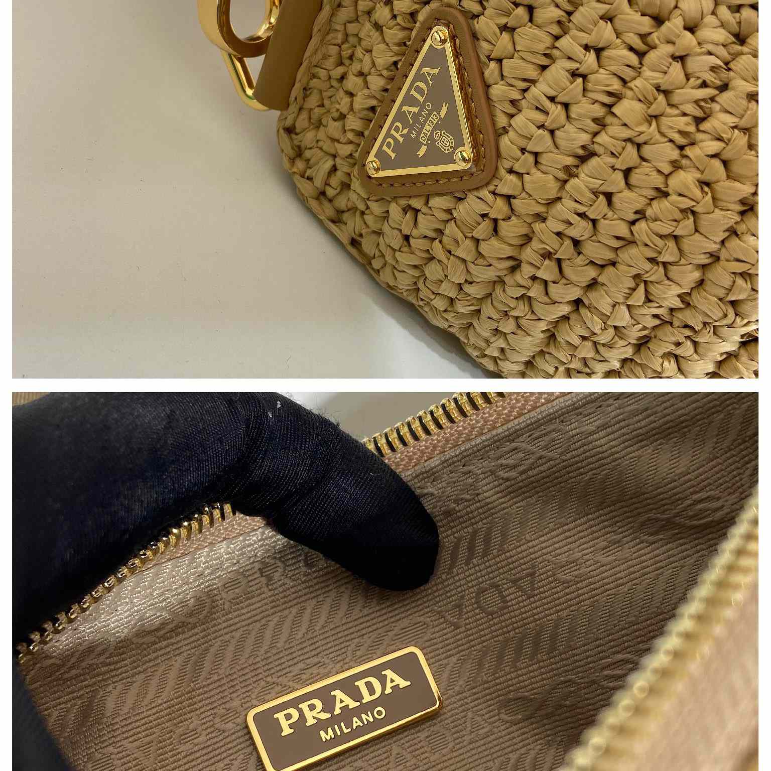 Prada Triangle Crochet Shoulder Bag - EUR FASHION