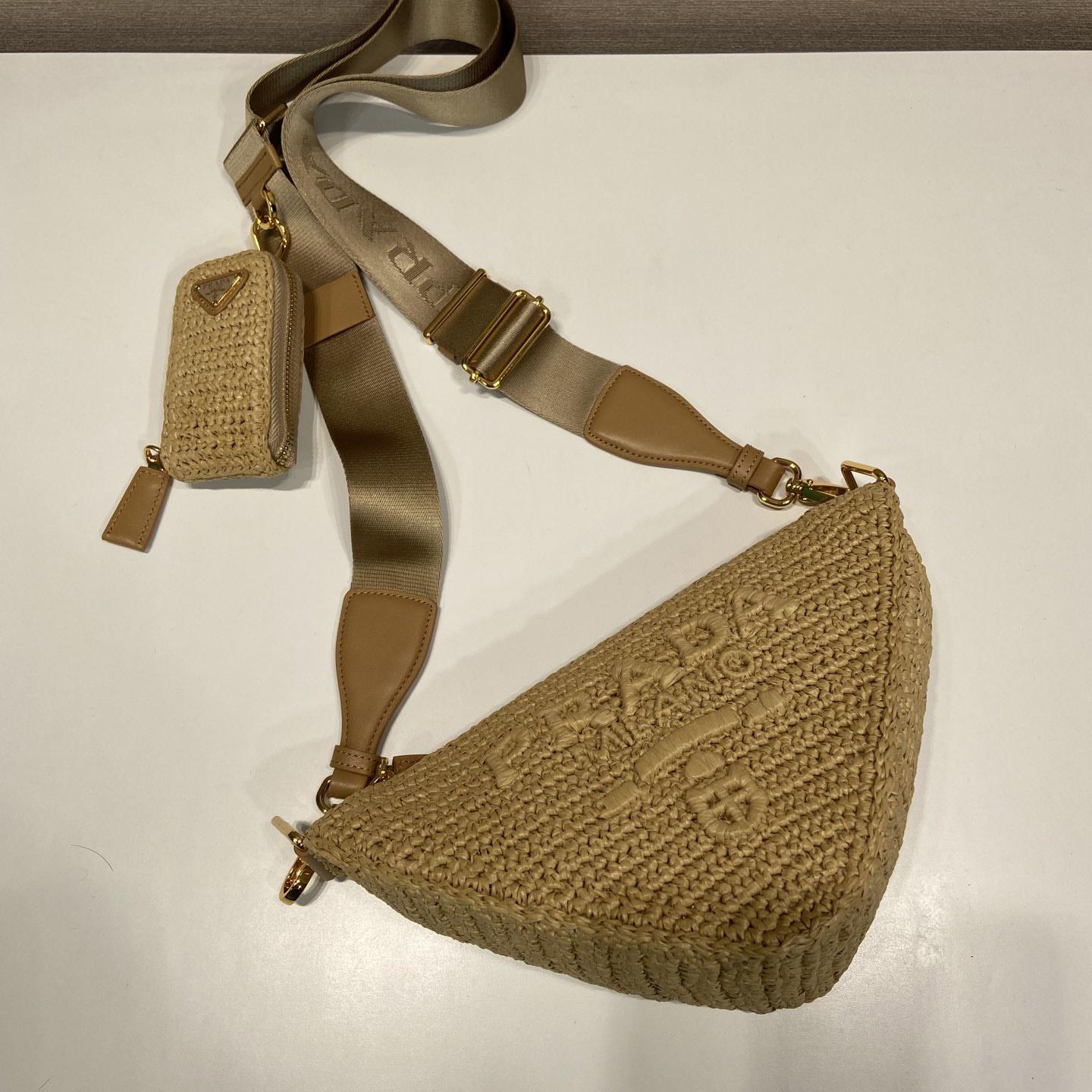 Prada Triangle Crochet Shoulder Bag - EUR FASHION