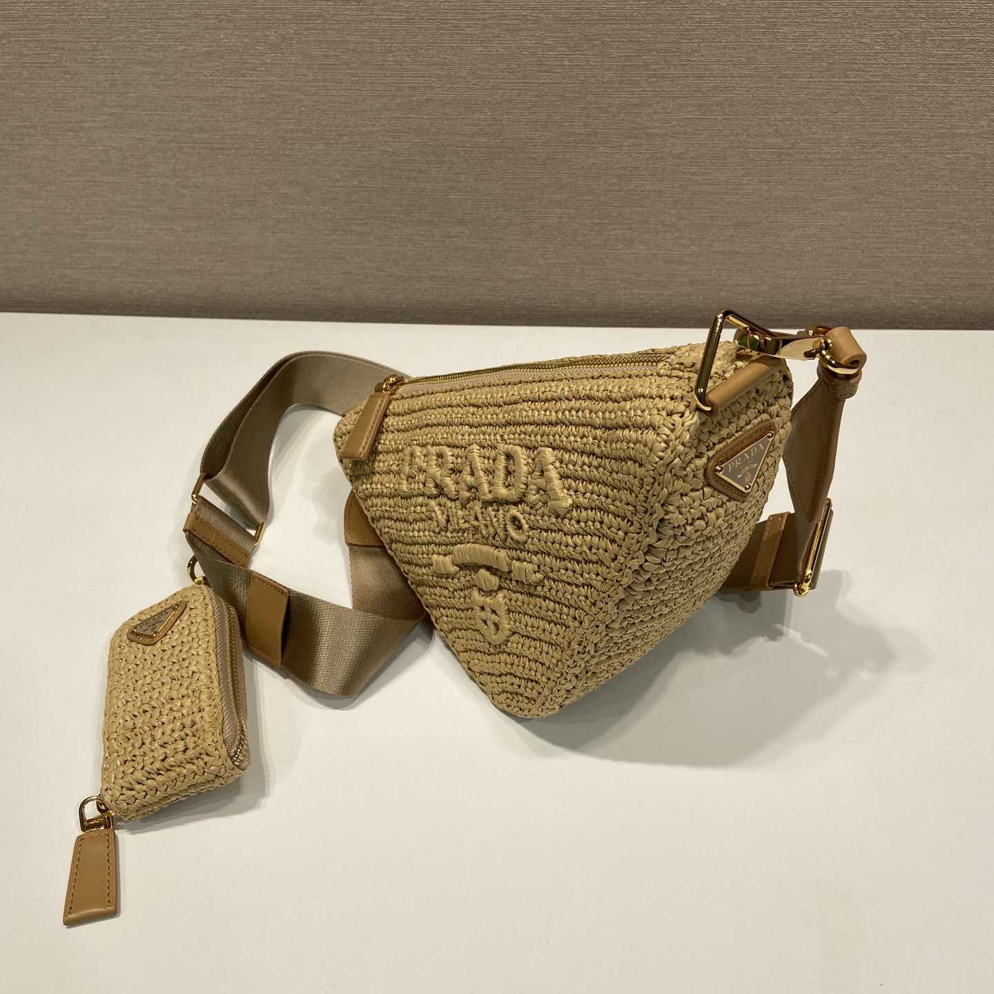 Prada Triangle Crochet Shoulder Bag - EUR FASHION