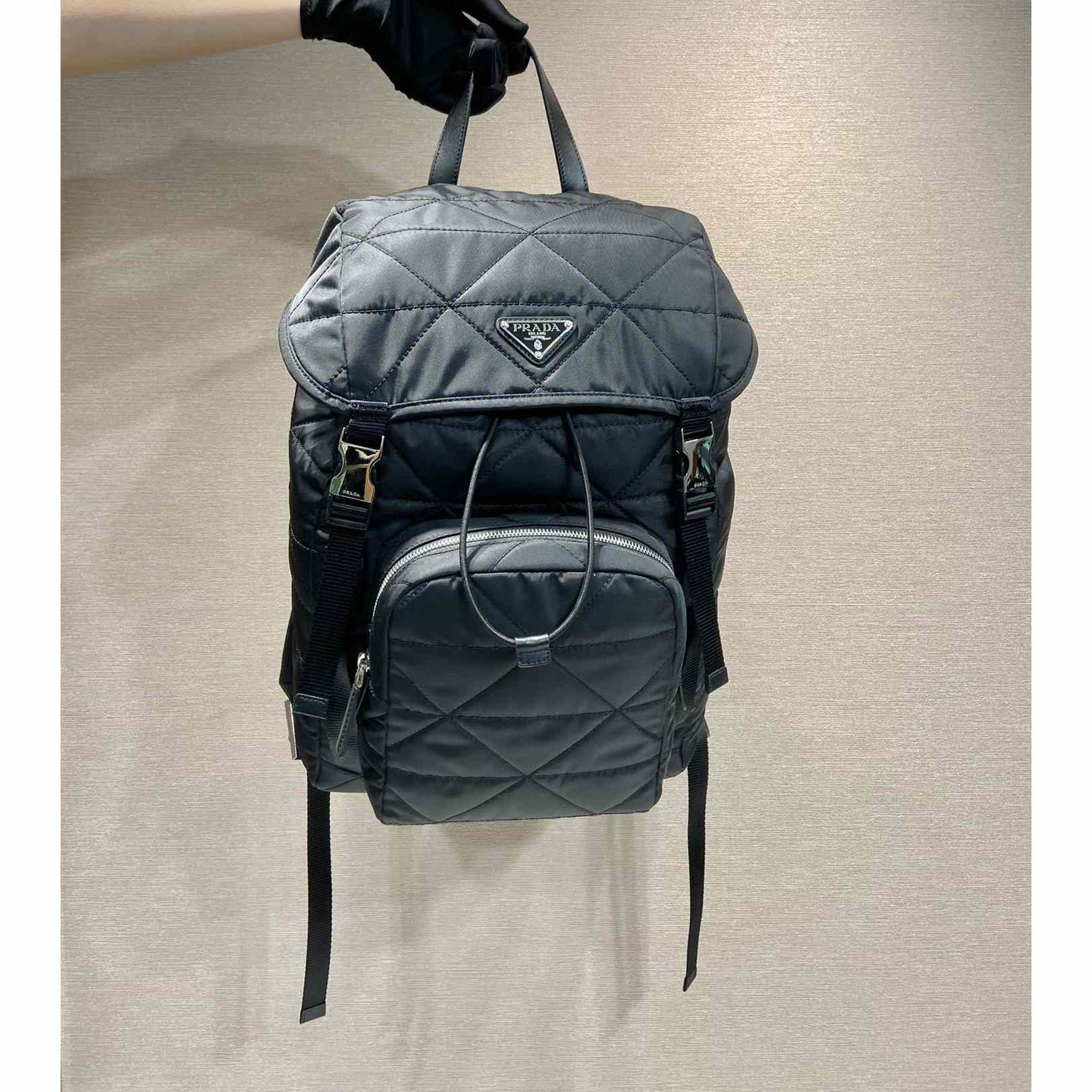 Prada Re-Nylon Backpack With Topstitching - EUR FASHION