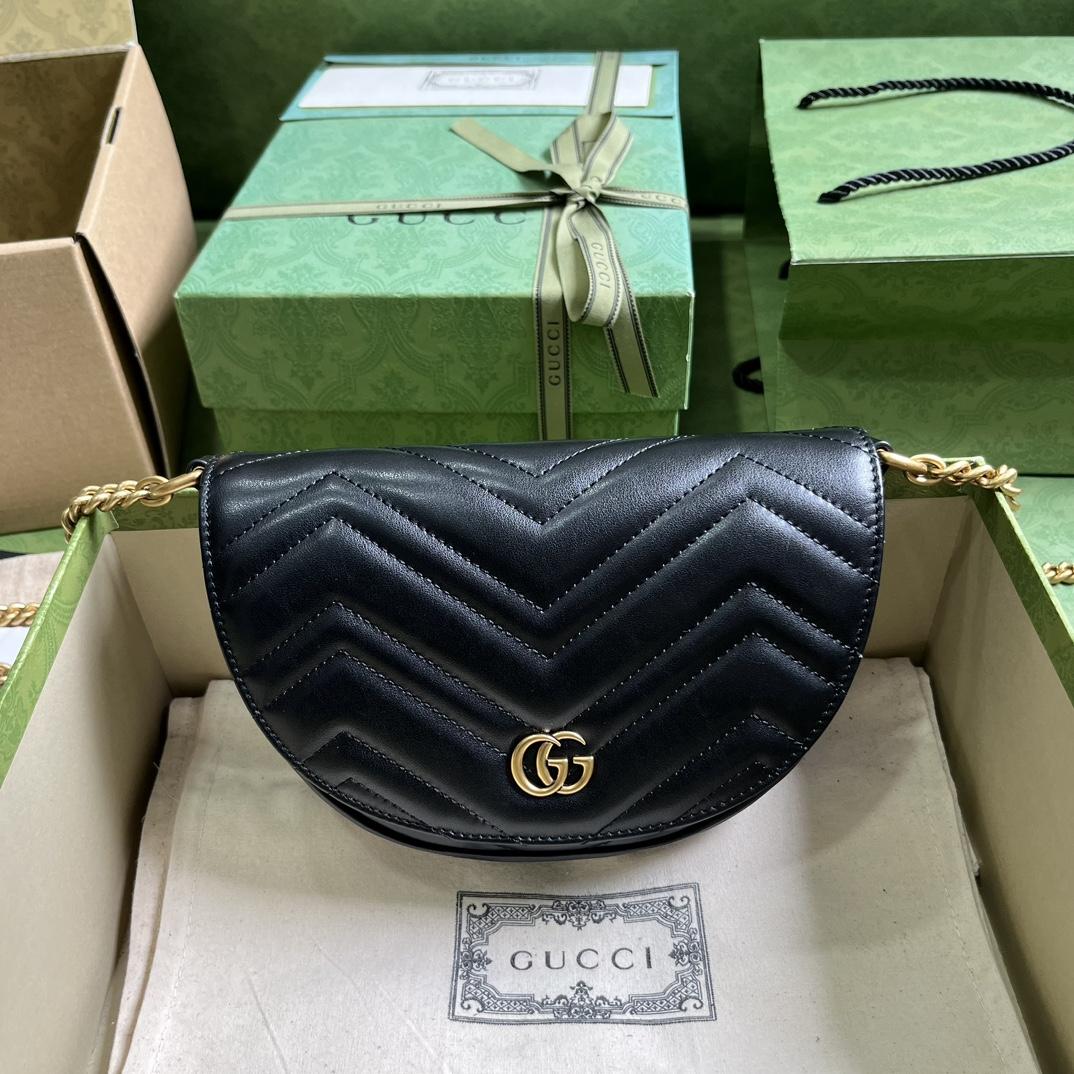 Gucci GG Marmont Matelasse Chain Mini Bag (20x 14.5x 4cm) - EUR FASHION