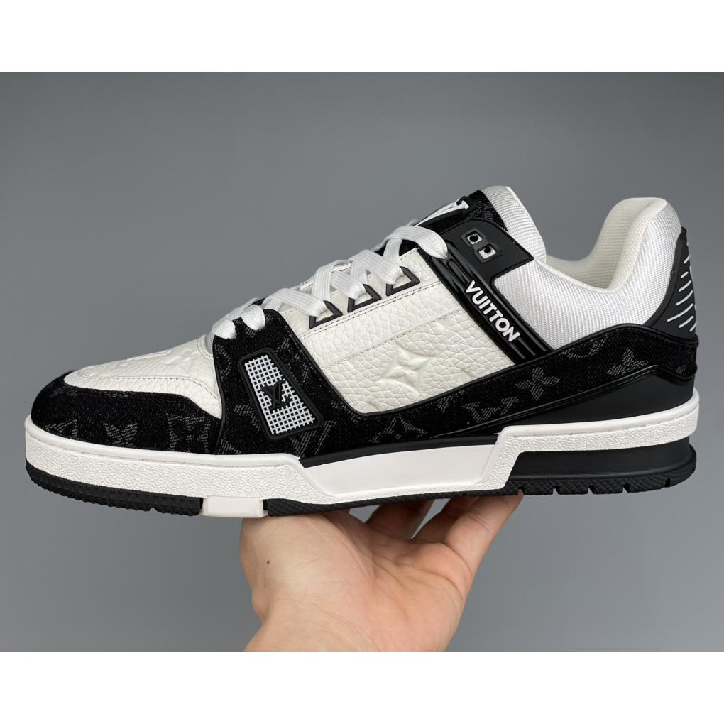 Louis Vuitton Trainer Sneaker In Blakc&White(Upon UK Size) - EUR FASHION