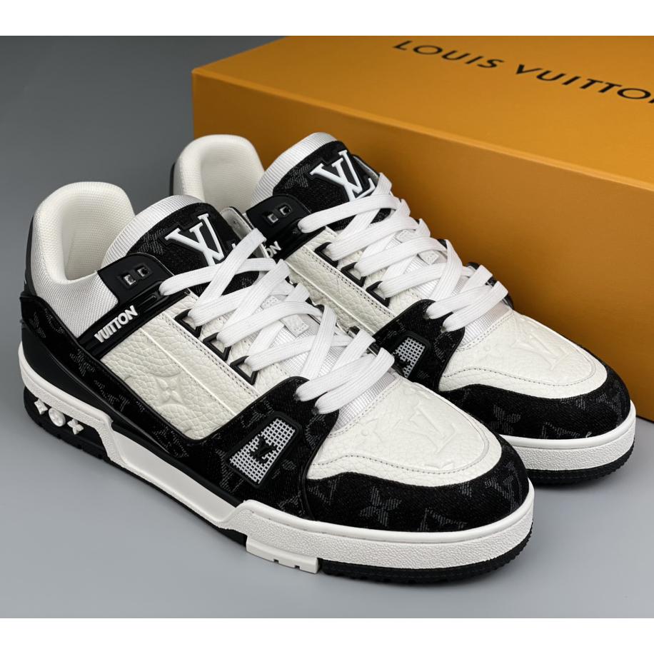 Louis Vuitton Trainer Sneaker In Blakc&White(Upon UK Size) - EUR FASHION