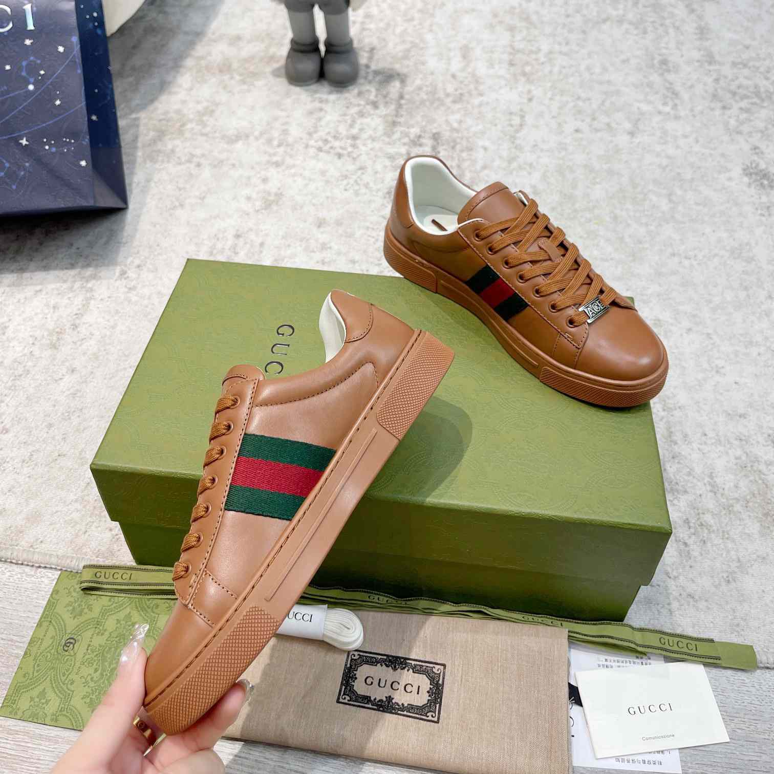 Gucci Ace Sneaker With Web (upon uk size) - EUR FASHION