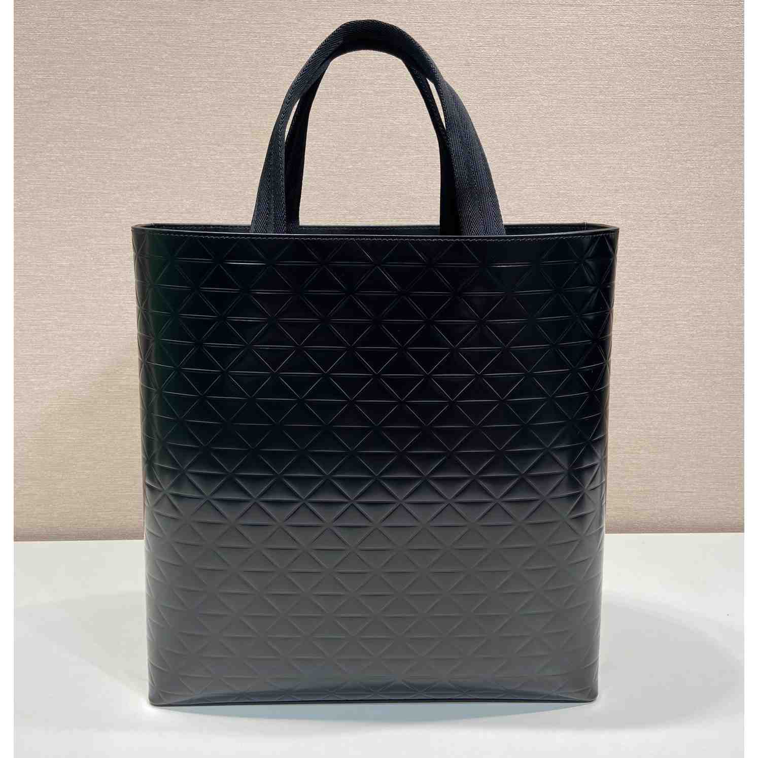 Prada Brushed Leather Tote Bag With Water Bottle - EUR FASHION