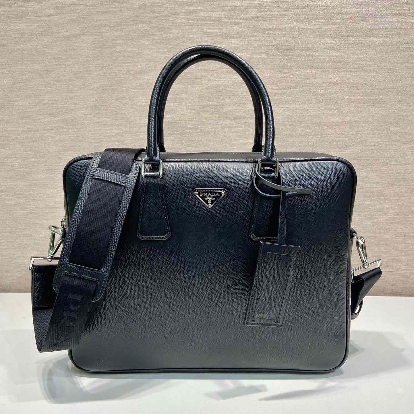 Prada Saffiano Leather Work Bag - EUR FASHION