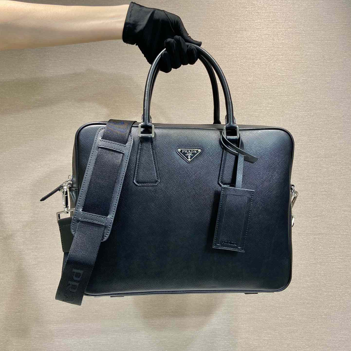 Prada Saffiano Leather Work Bag - EUR FASHION