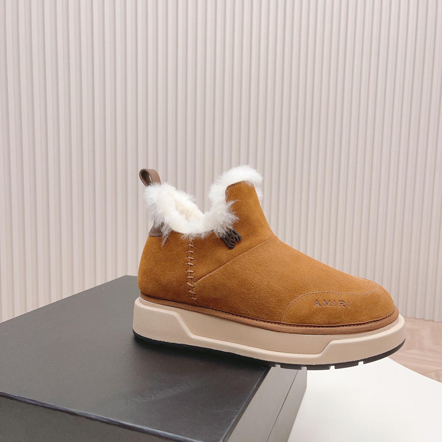 Amiri Malibu Shearling Lined Suede Boots - EUR FASHION