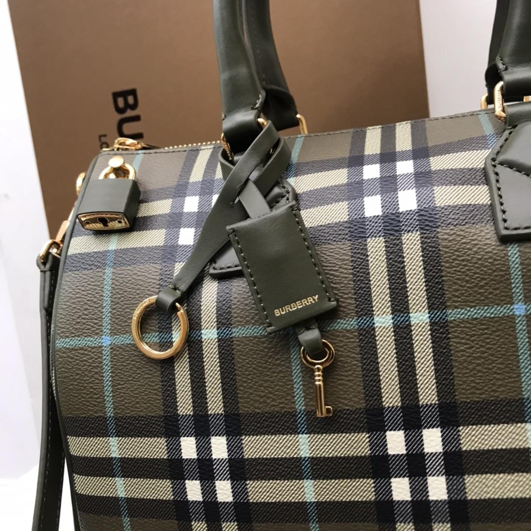 Burberry Check Medium Bowling Bag  - EUR FASHION