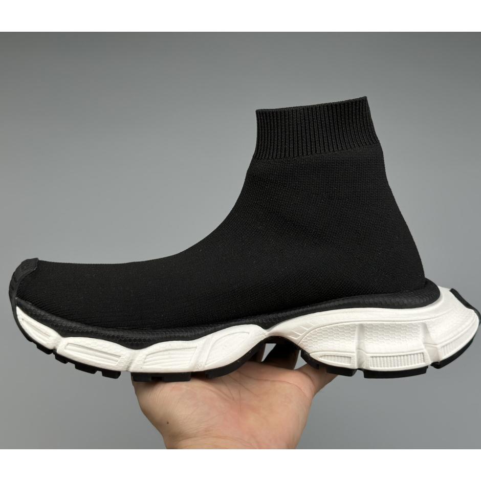 Balenciaga 3XL Sock Recycled Knit Sneaker In Black  - EUR FASHION