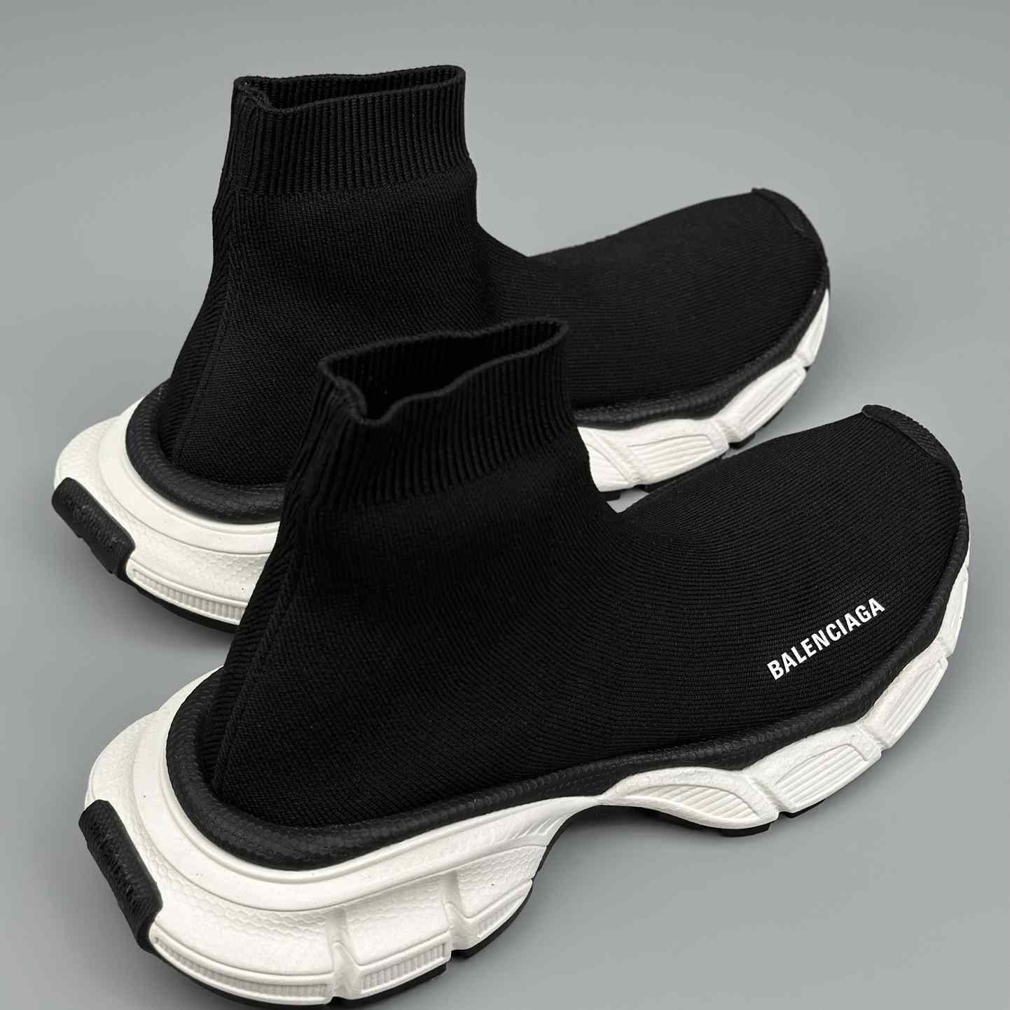 Balenciaga 3XL Sock Recycled Knit Sneaker In Black  - EUR FASHION