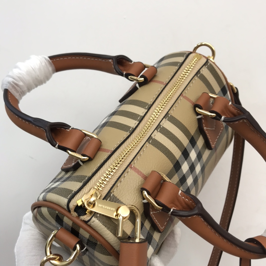 Burberry Check Mini Bowling Bag - EUR FASHION