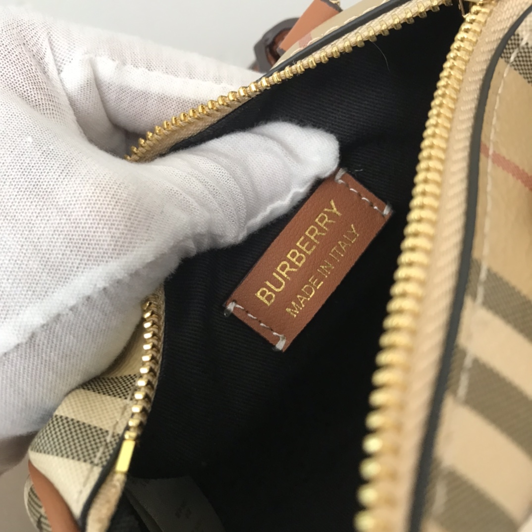 Burberry Check Mini Bowling Bag - EUR FASHION