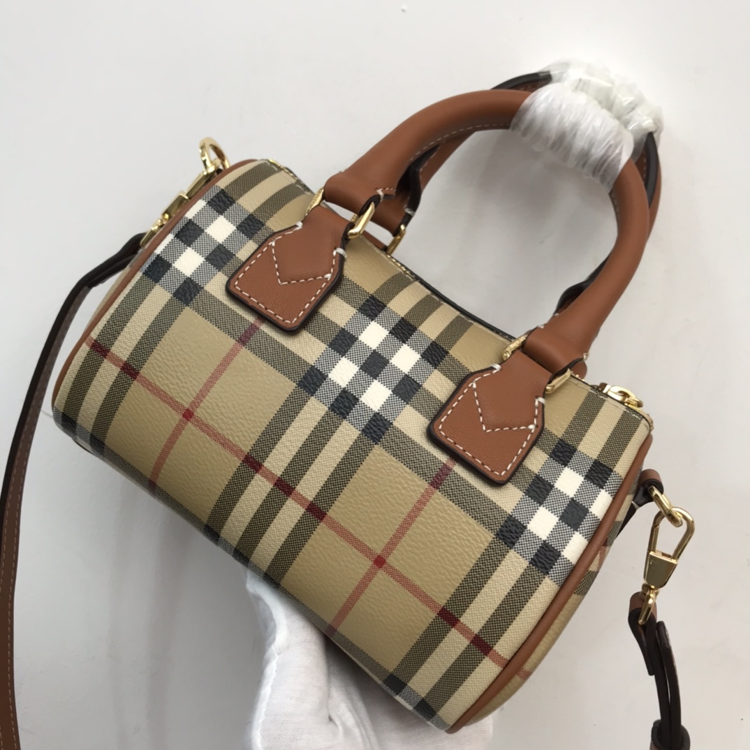 Burberry Check Mini Bowling Bag - EUR FASHION