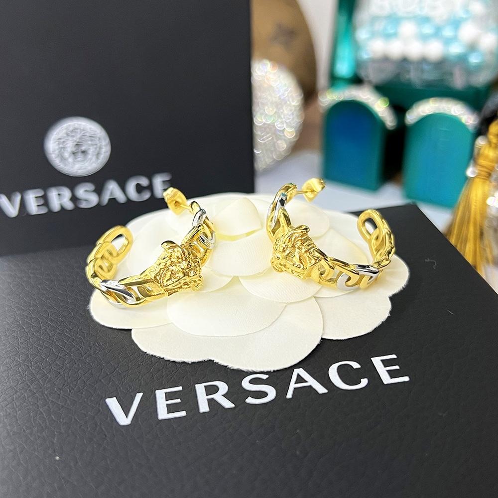 Versace Medusa Multicolor Hoop Earrings - EUR FASHION