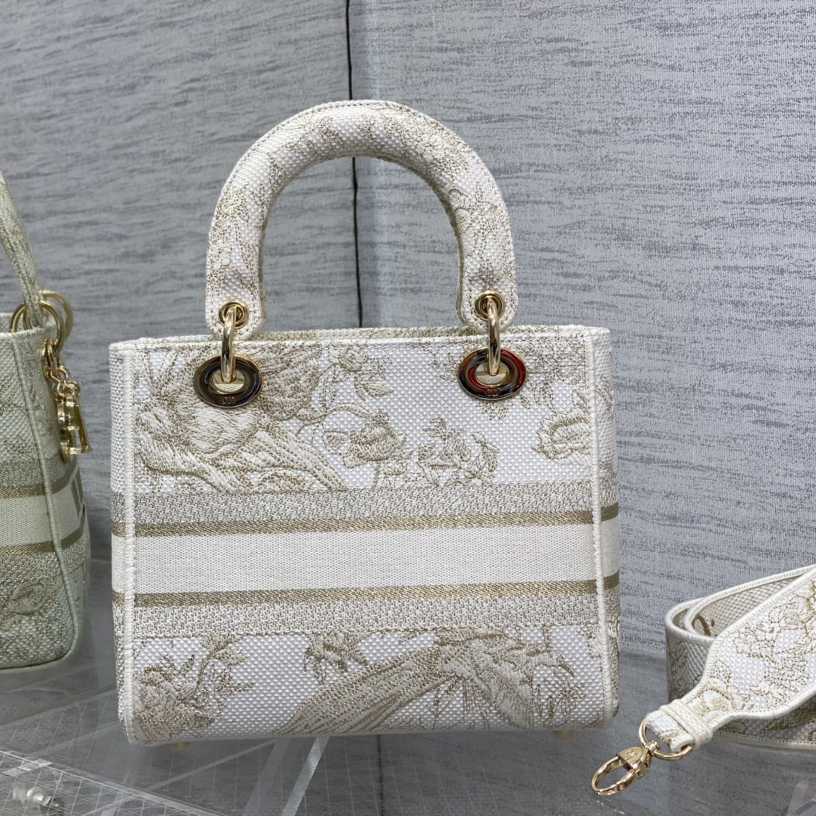 Dior Medium Embroidered Lady D-lite Bag - EUR FASHION