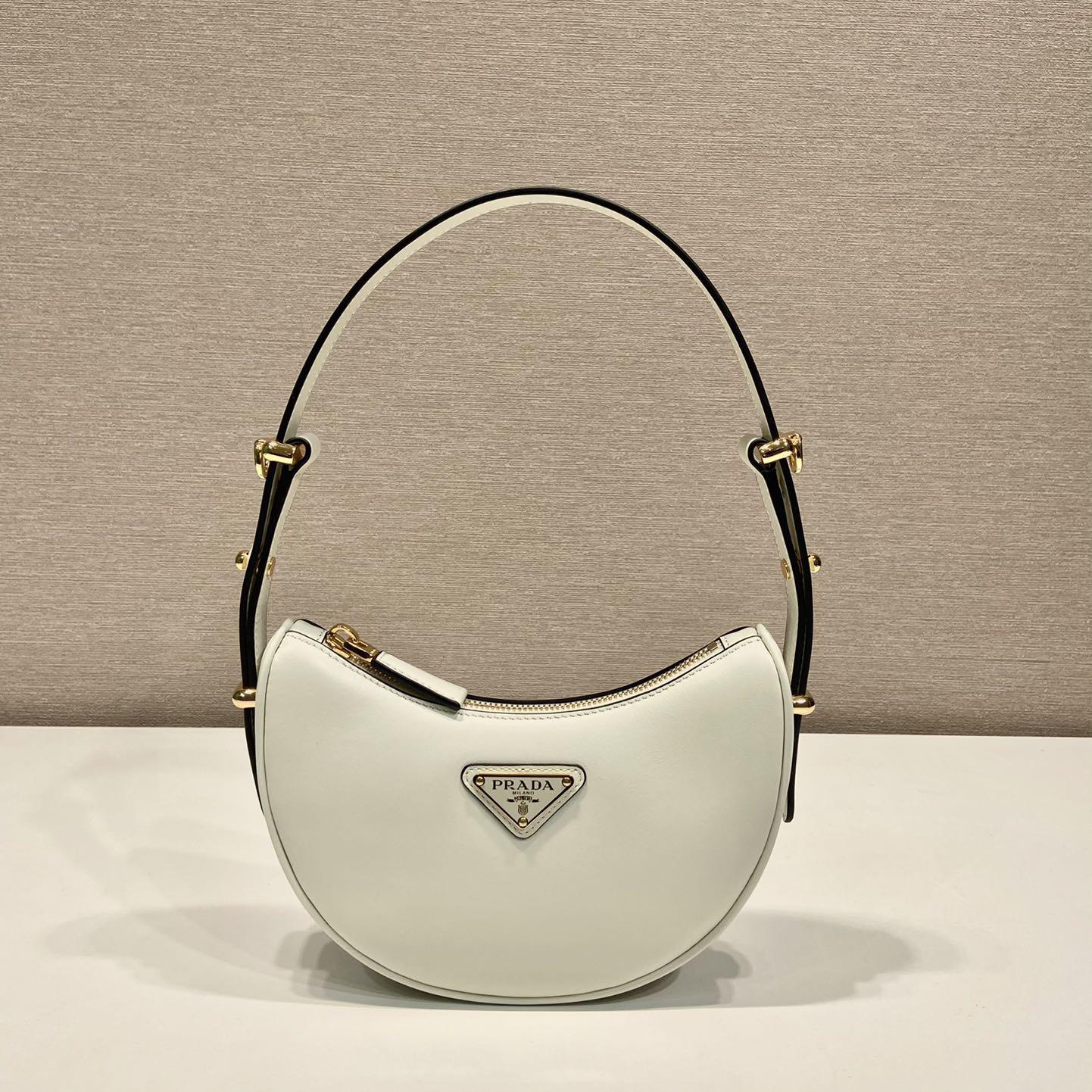 Prada Arqué Leather Mini Shoulder Bag - EUR FASHION