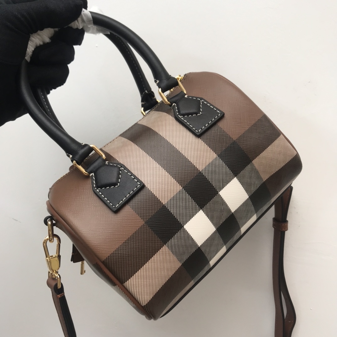 Burberry Check Mini Bowling Bag - EUR FASHION