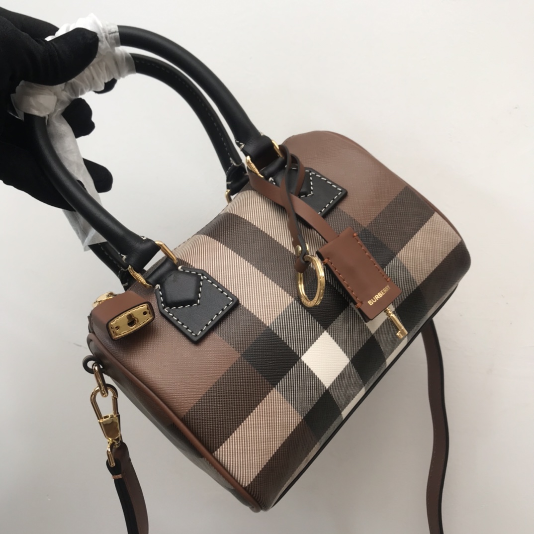 Burberry Check Mini Bowling Bag - EUR FASHION