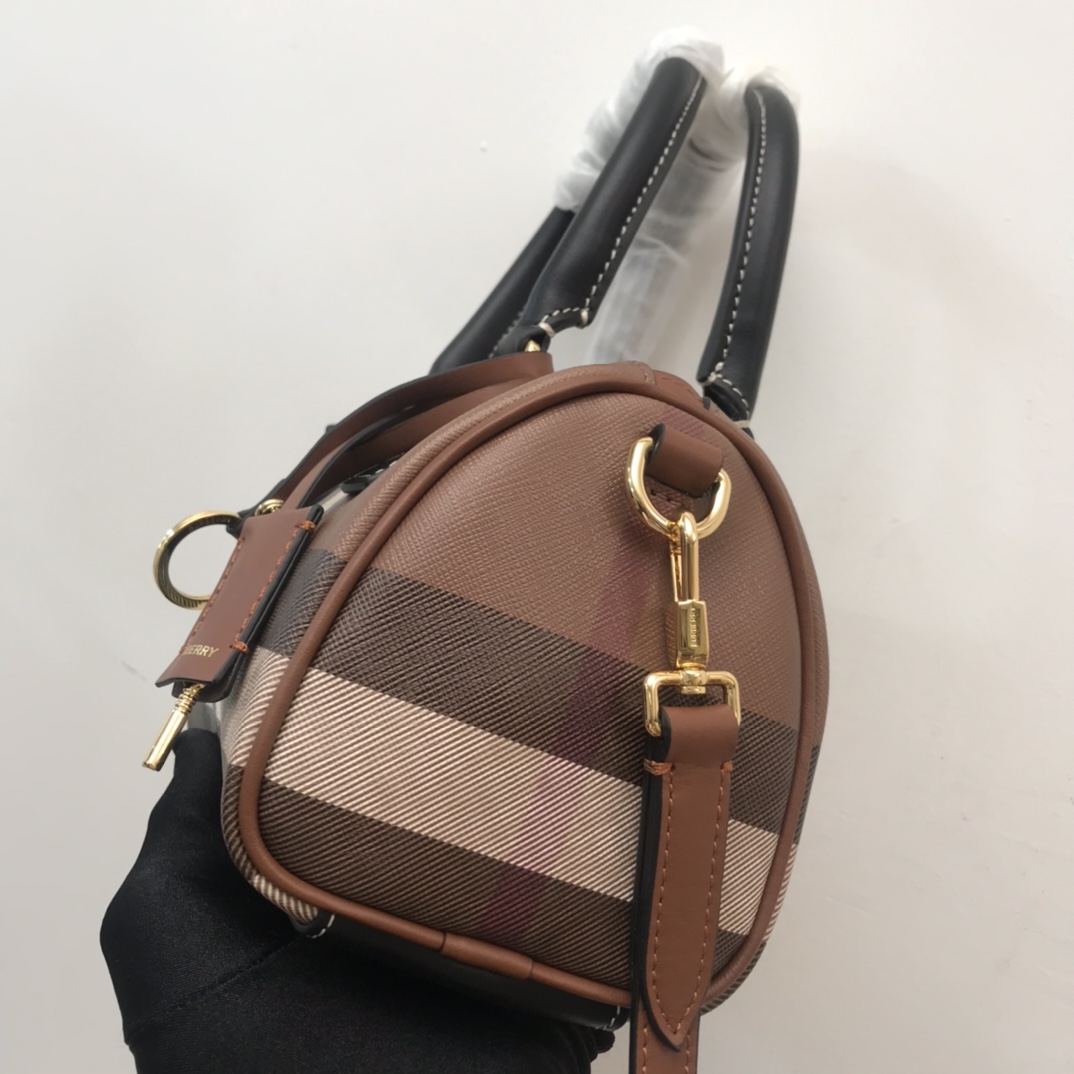 Burberry Check Mini Bowling Bag - EUR FASHION