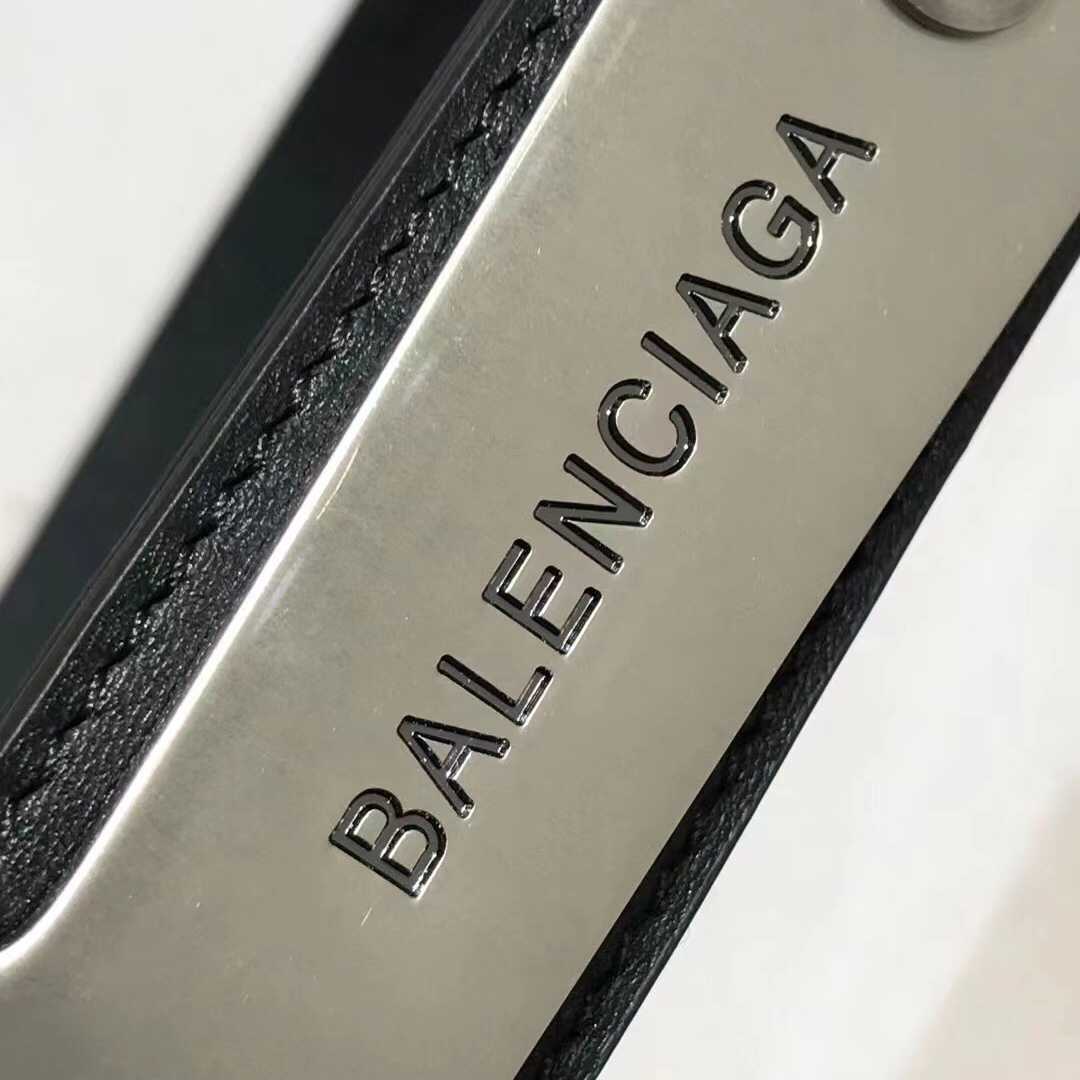 Balenciaga Bottle Opener D Ring Belt In Black - EUR FASHION