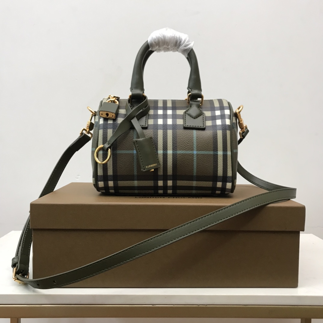 Burberry Check Mini Bowling Bag - EUR FASHION