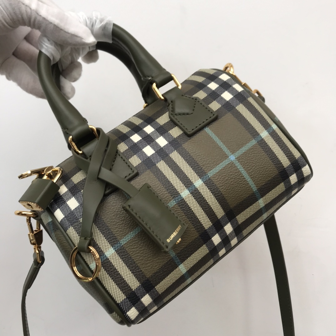 Burberry Check Mini Bowling Bag - EUR FASHION