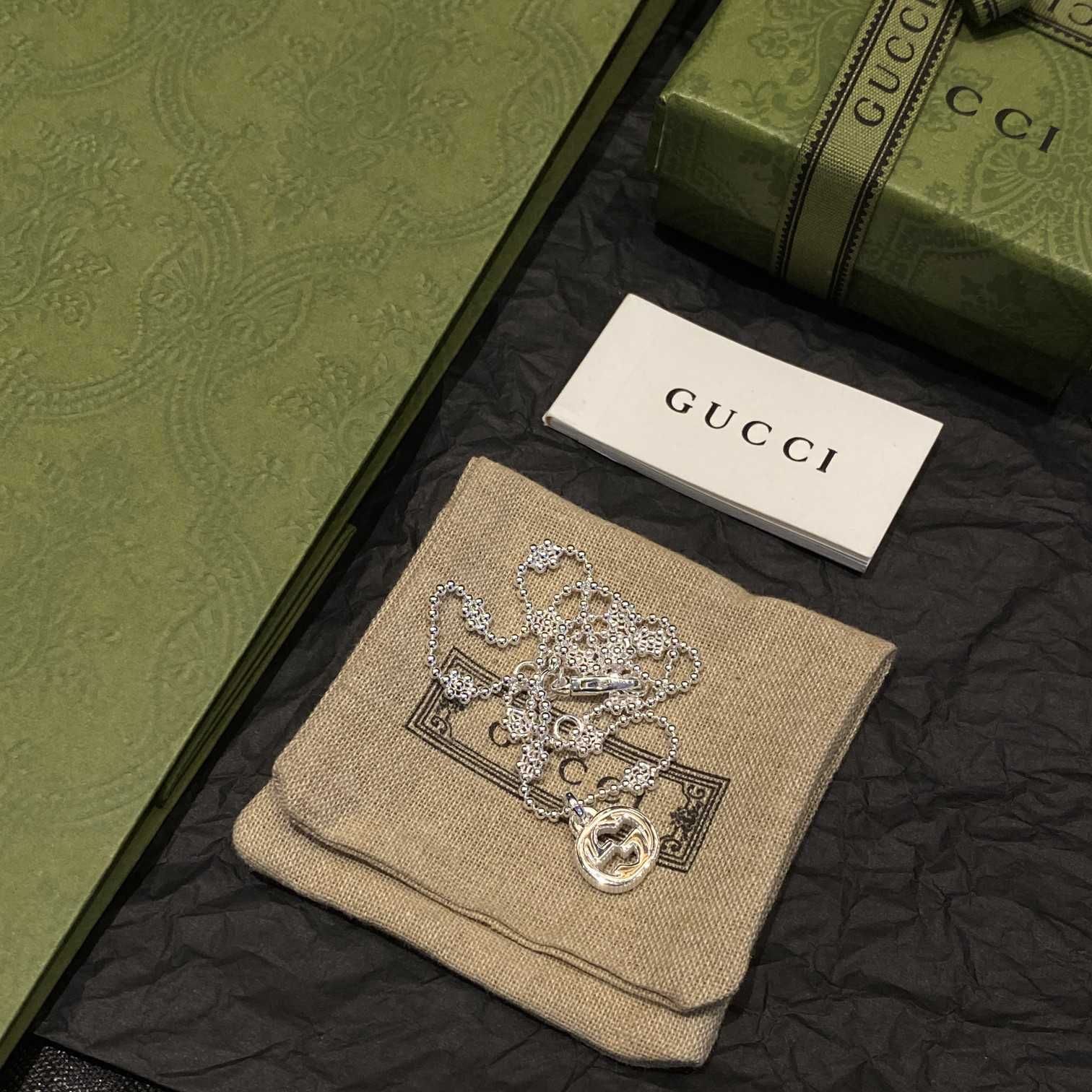 Gucci Interlocking G Necklace In Silver - EUR FASHION