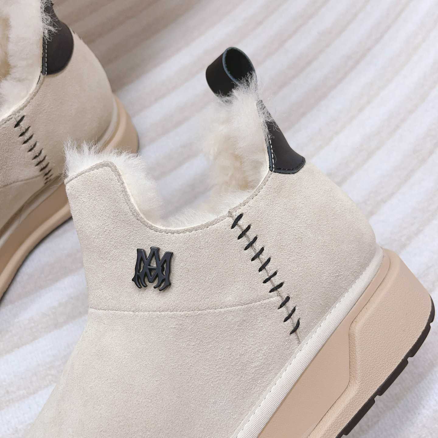 Amiri Malibu Shearling Lined Suede Boots - EUR FASHION