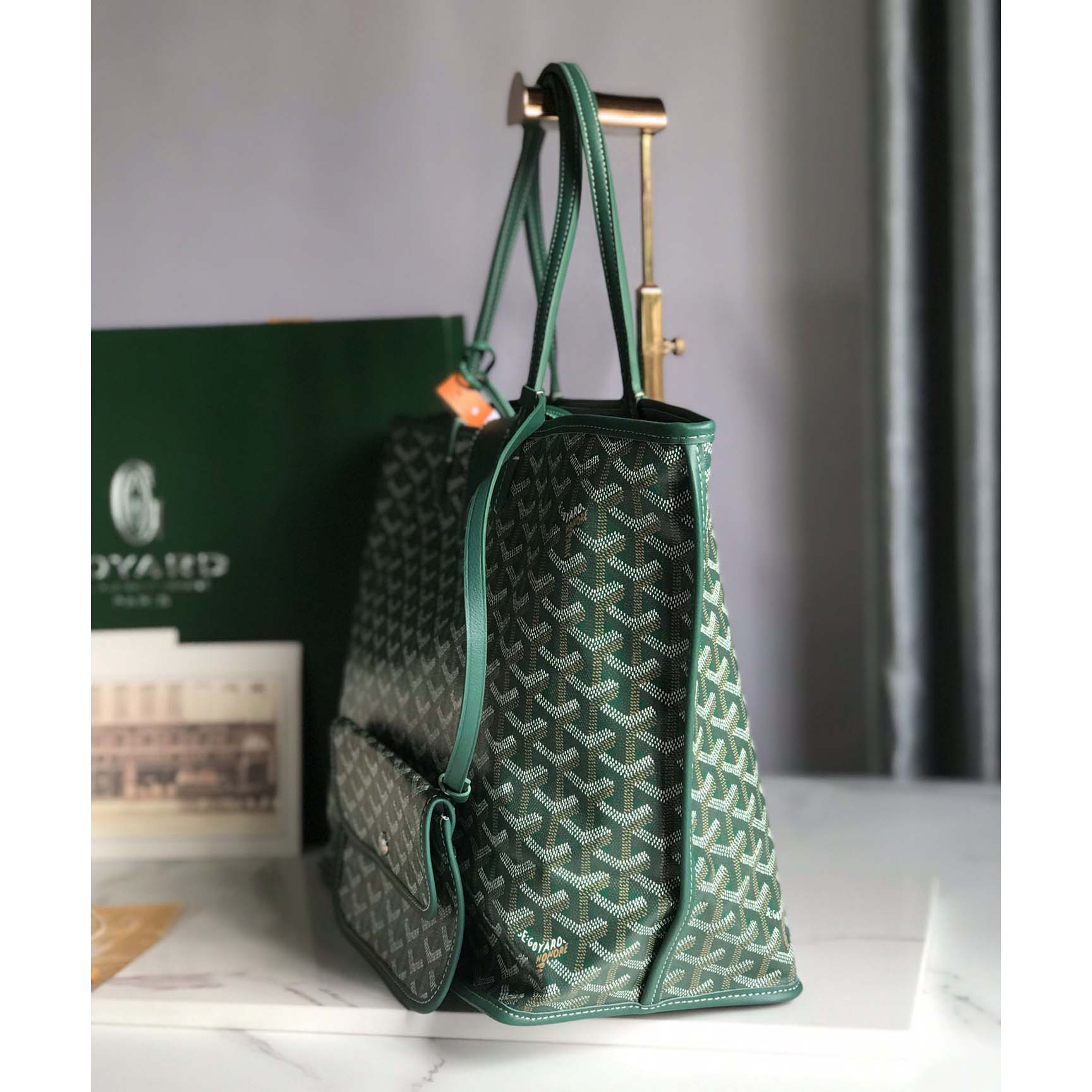 Goyard Saint Louis Tote Pm Green  (34-28-15cm) - EUR FASHION