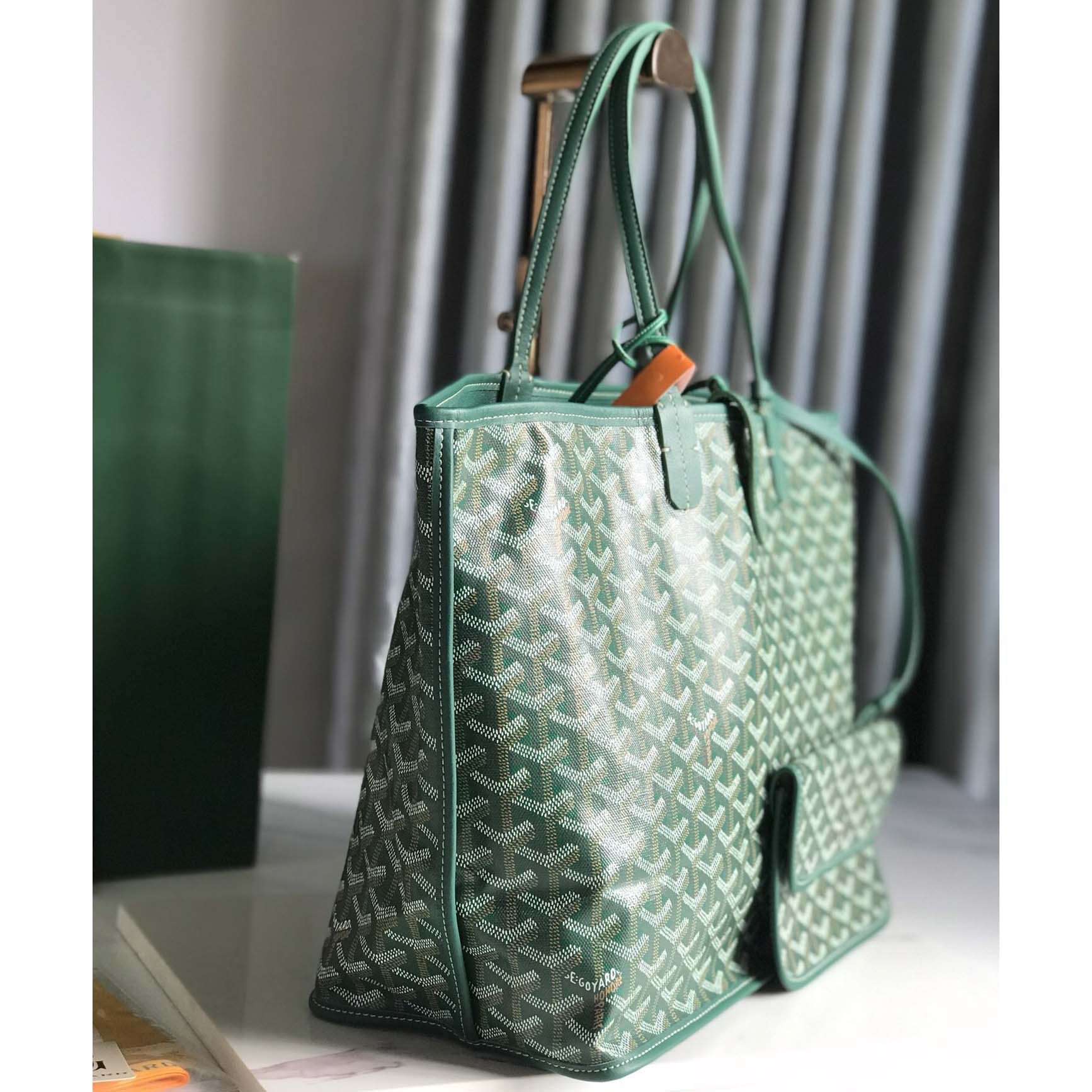 Goyard Saint Louis Tote Pm Green  (34-28-15cm) - EUR FASHION