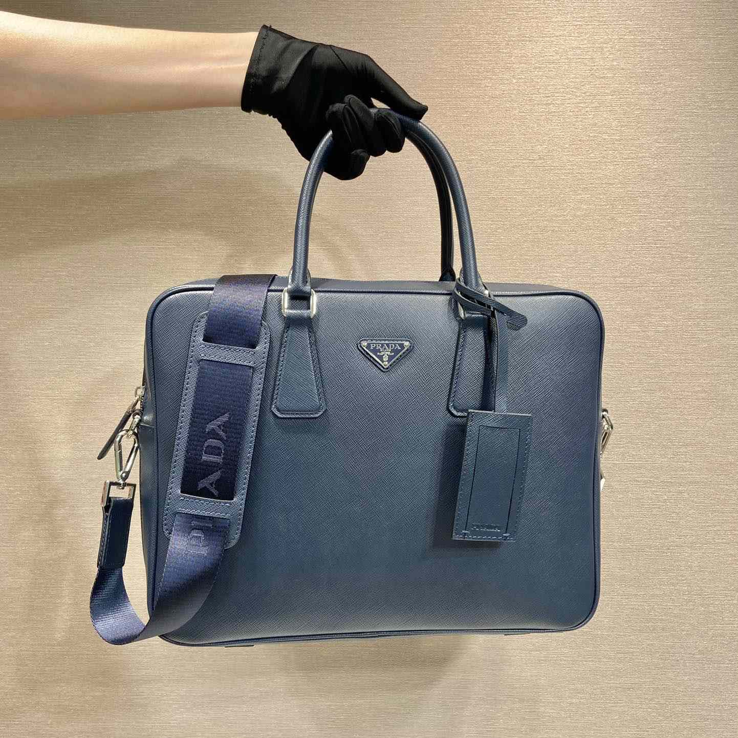 Prada Saffiano Leather Work Bag - EUR FASHION