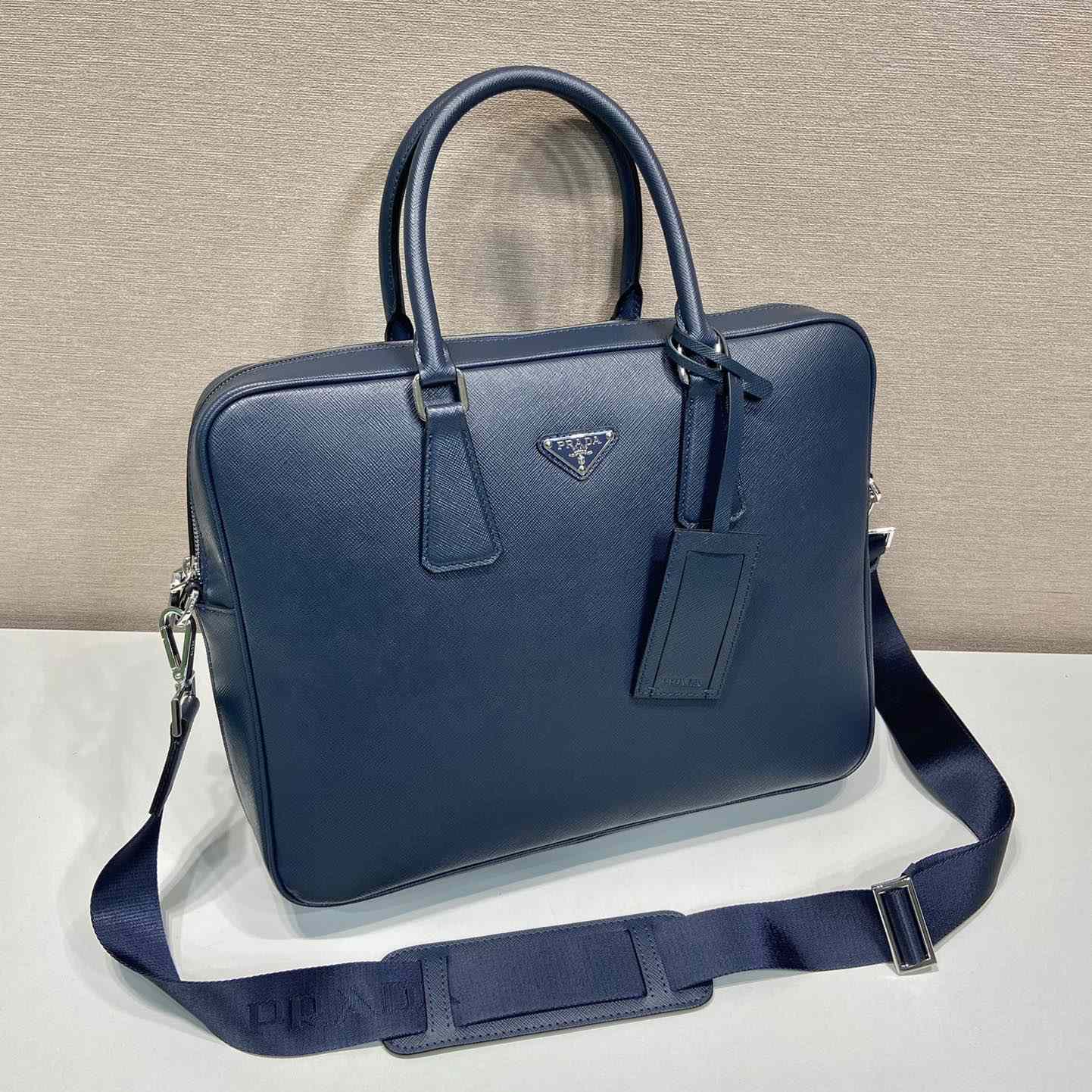 Prada Saffiano Leather Work Bag - EUR FASHION