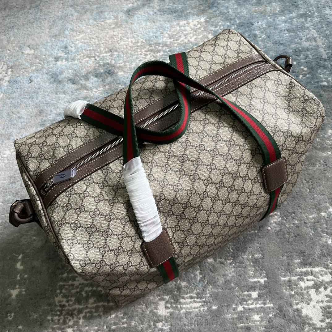 Gucci Maxi Duffle Bag With Web(45.5x 29x 27cm) - EUR FASHION