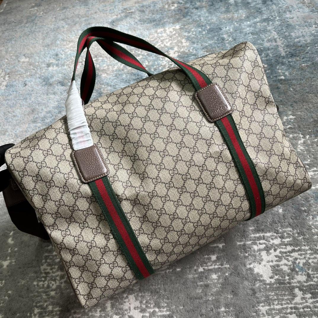 Gucci Maxi Duffle Bag With Web(45.5x 29x 27cm) - EUR FASHION