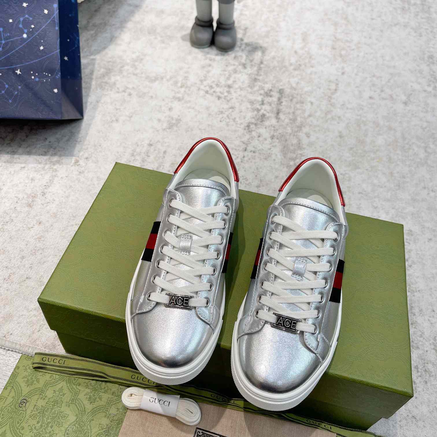 Gucci Ace Sneaker With Web - EUR FASHION