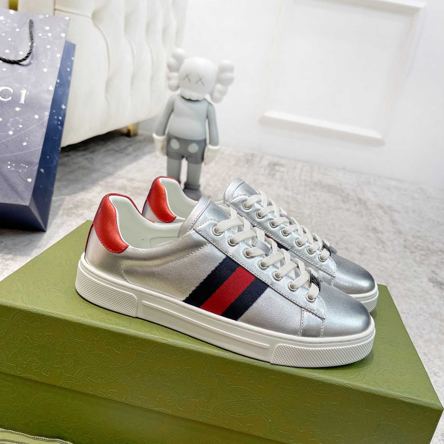 Gucci Ace Sneaker With Web - EUR FASHION