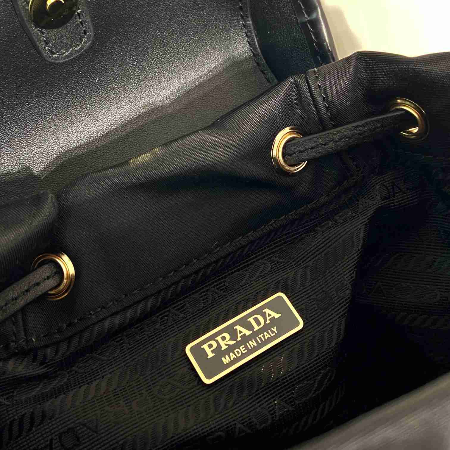 Prada Small Re-Nylon And Brushed Leather Backpack - EUR FASHION